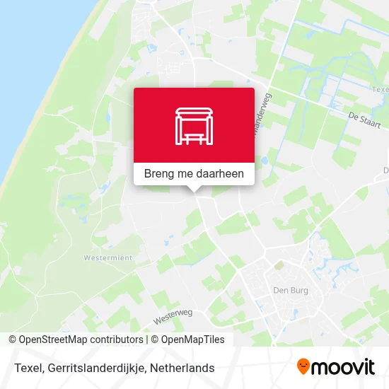 Texel, Gerritslanderdijkje kaart