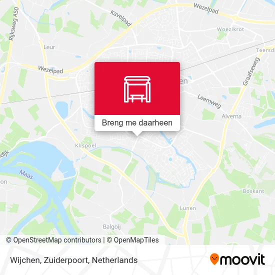 Wijchen, Zuiderpoort kaart