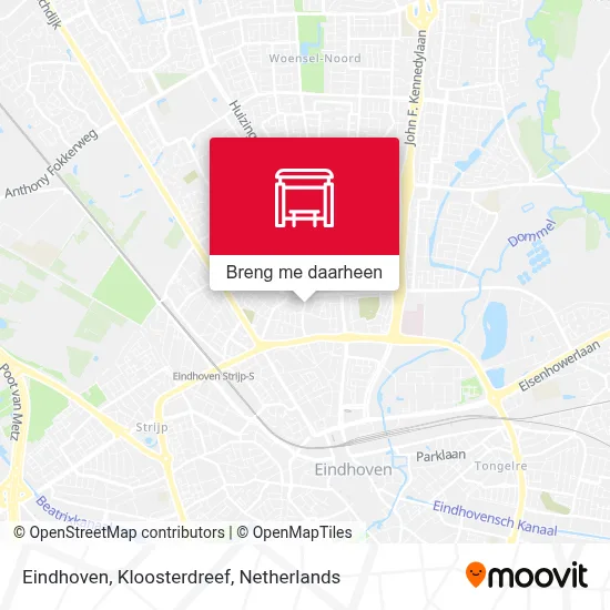 Eindhoven, Kloosterdreef kaart