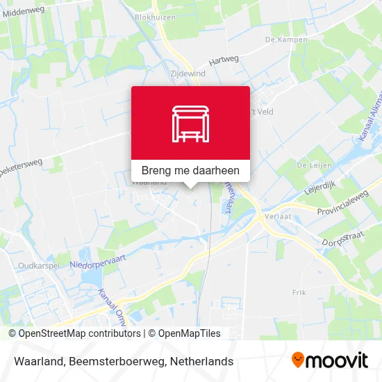 Waarland, Beemsterboerweg kaart