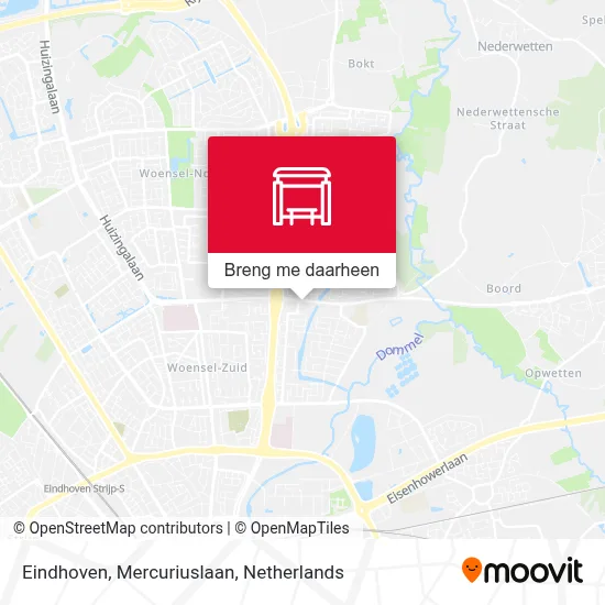 Eindhoven, Mercuriuslaan kaart