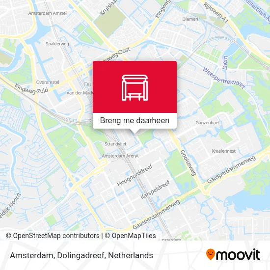 Amsterdam, Dolingadreef kaart