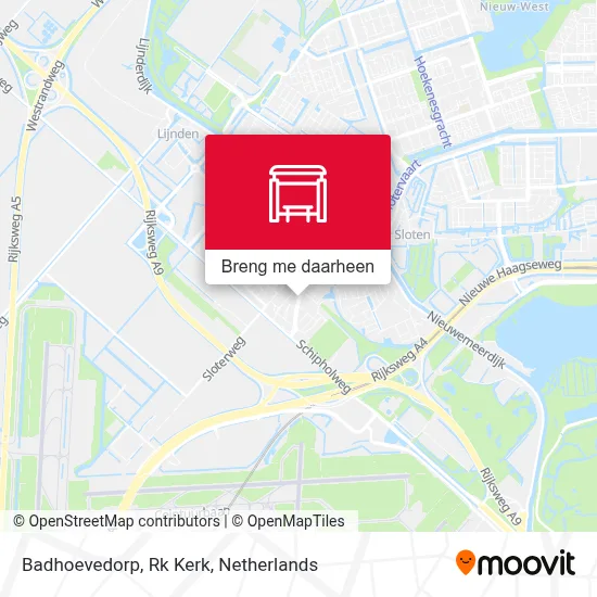 Badhoevedorp, Rk Kerk kaart