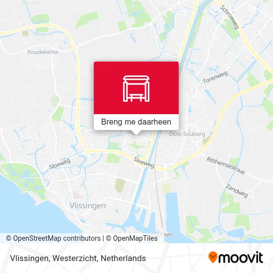 Vlissingen, Westerzicht kaart