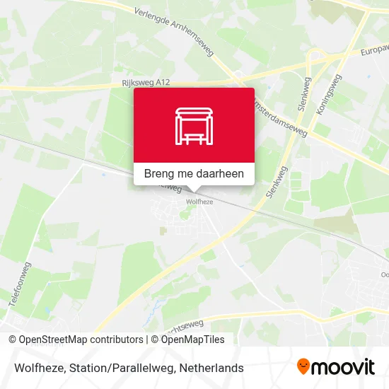 Wolfheze, Station/Parallelweg kaart