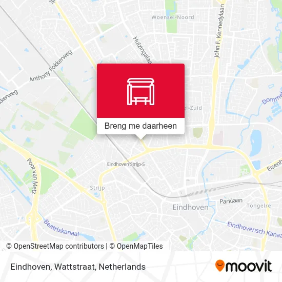 Eindhoven, Wattstraat kaart