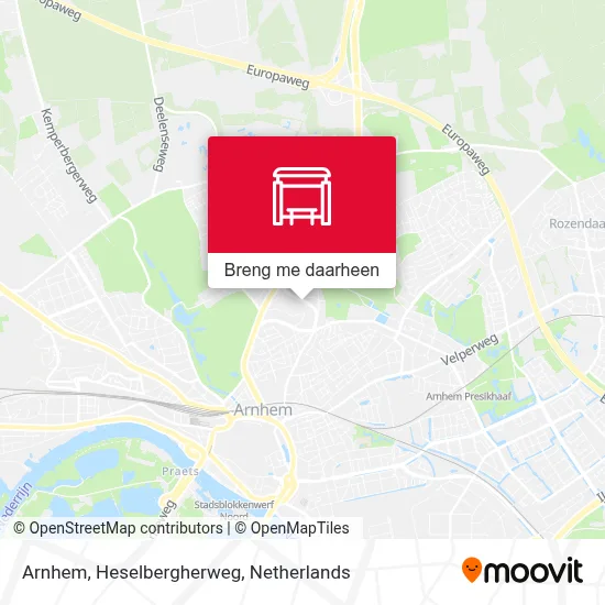 Arnhem, Heselbergherweg kaart