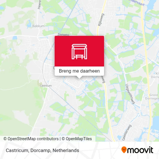 Castricum, Dorcamp kaart