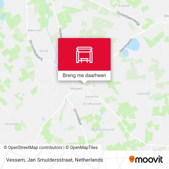 Vessem, Jan Smuldersstraat kaart
