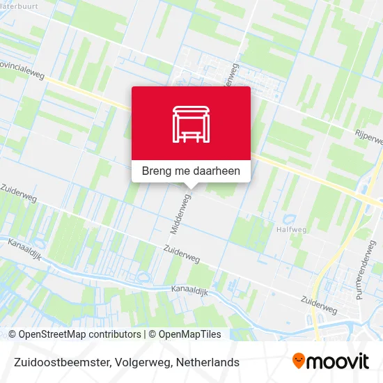 Zuidoostbeemster, Volgerweg kaart