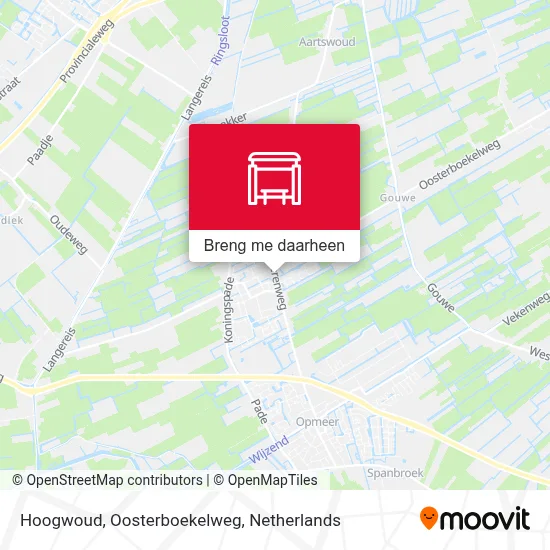 Hoogwoud, Oosterboekelweg kaart