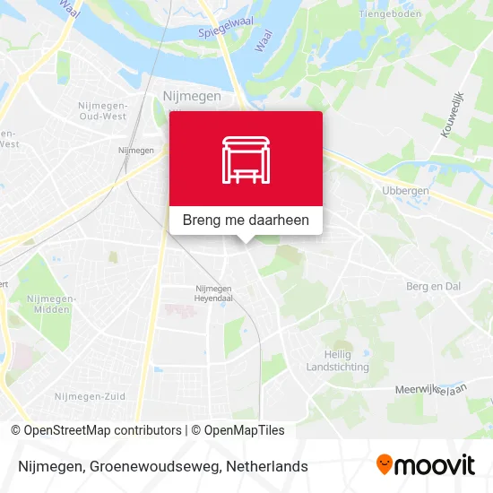Nijmegen, Groenewoudseweg kaart