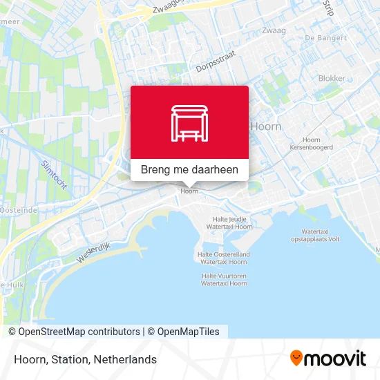 Hoorn, Station kaart