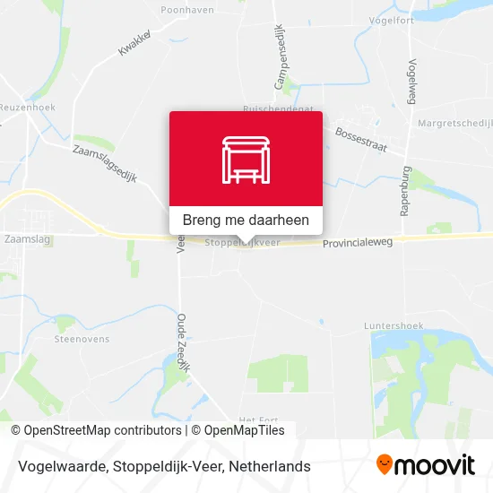 Vogelwaarde, Stoppeldijk-Veer kaart