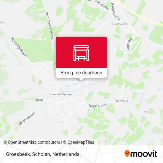Groesbeek, Scholen kaart