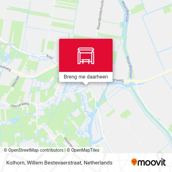 Kolhorn, Willem Bestevaerstraat kaart