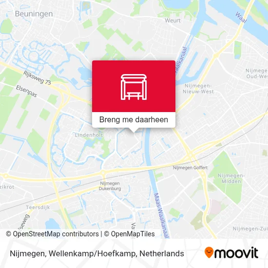 Nijmegen, Wellenkamp/Hoefkamp kaart