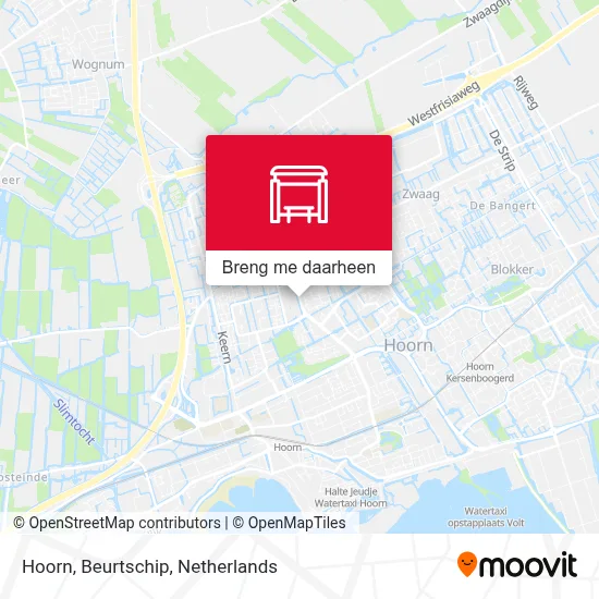 Hoorn, Beurtschip kaart