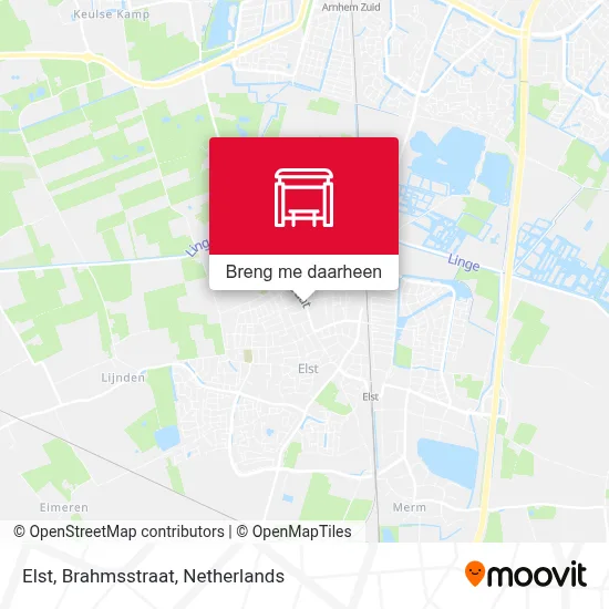 Elst, Brahmsstraat kaart