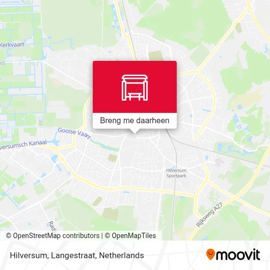 Hilversum, Langestraat kaart