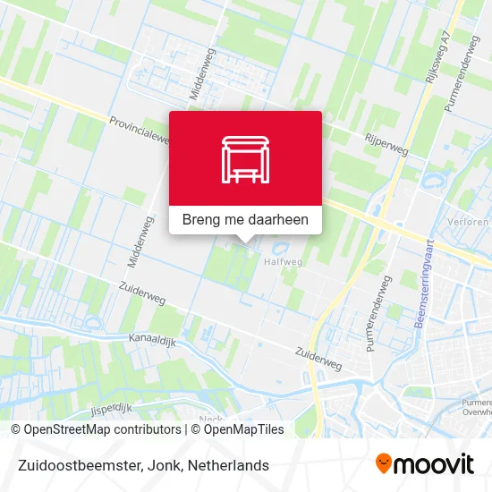 Zuidoostbeemster, Jonk kaart