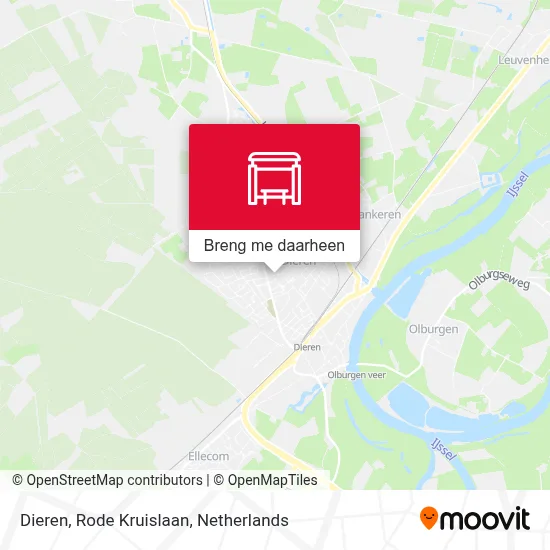 Dieren, Rode Kruislaan kaart