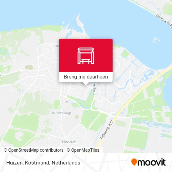 Huizen, Kostmand kaart