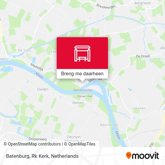 Batenburg, Rk Kerk kaart