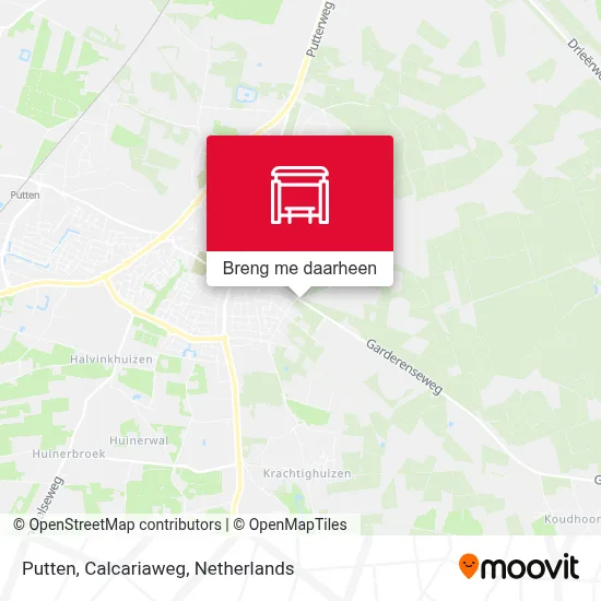 Putten, Calcariaweg kaart