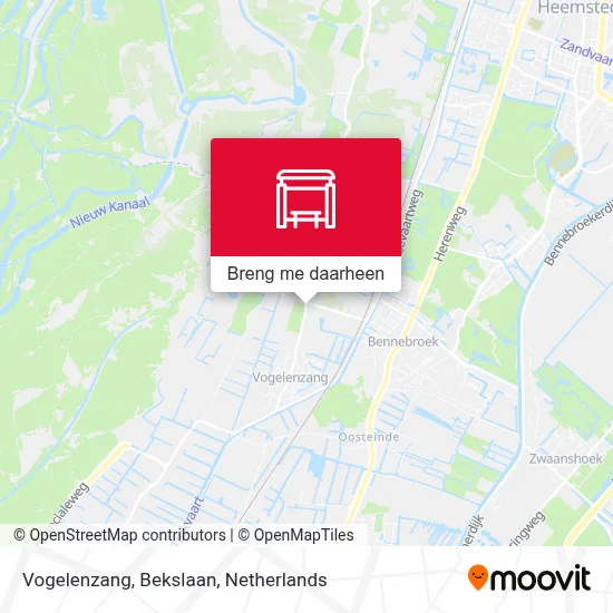 Vogelenzang, Bekslaan kaart