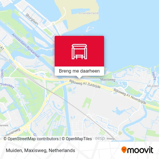 Muiden, Maxisweg kaart