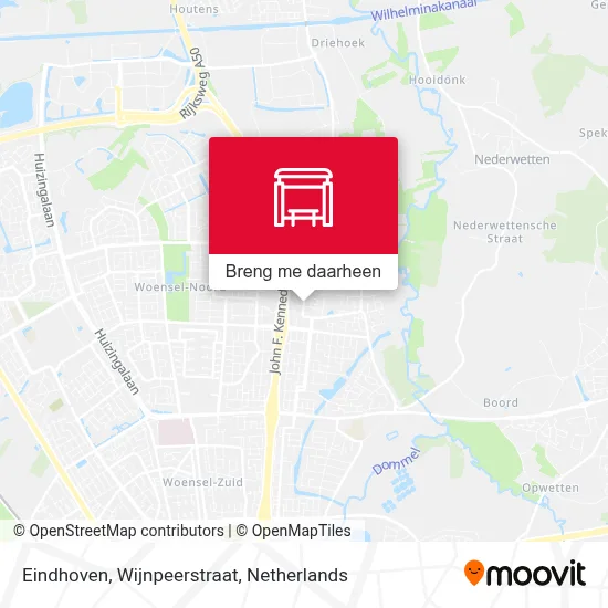 Eindhoven, Wijnpeerstraat kaart