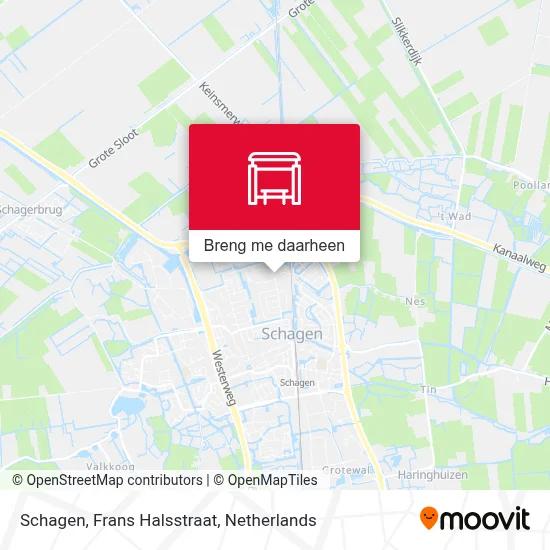 Schagen, Frans Halsstraat kaart