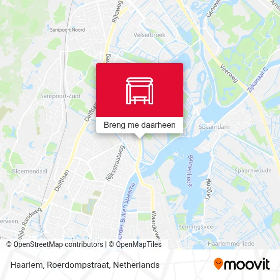 Haarlem, Roerdompstraat kaart