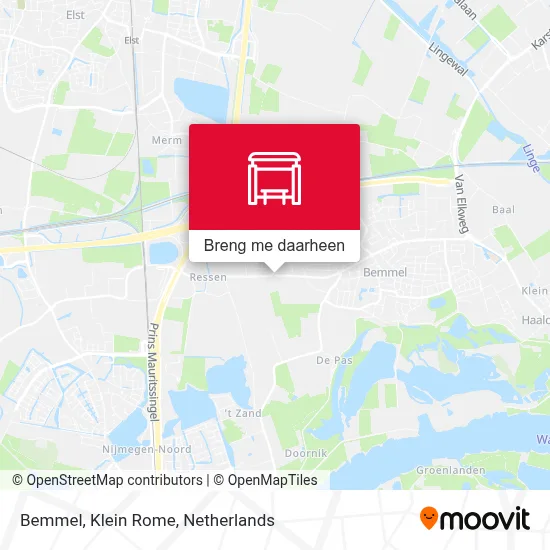 Bemmel, Klein Rome kaart