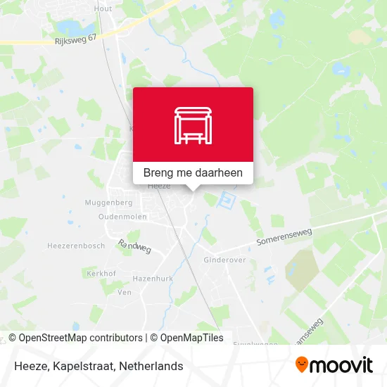 Heeze, Kapelstraat kaart