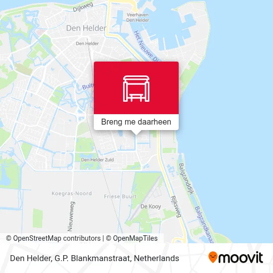 Den Helder, G.P. Blankmanstraat kaart