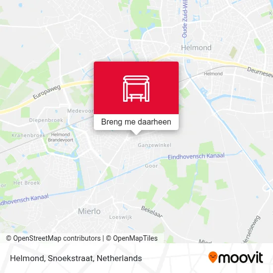 Helmond, Snoekstraat kaart