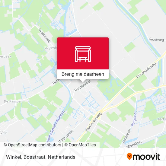 Winkel, Bosstraat kaart