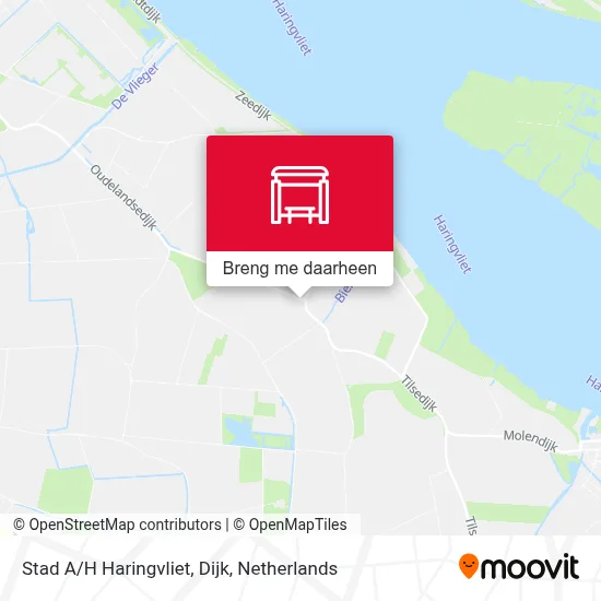 Stad A/H Haringvliet, Dijk kaart