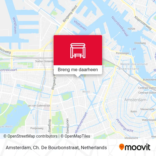 Amsterdam, Ch. De Bourbonstraat kaart