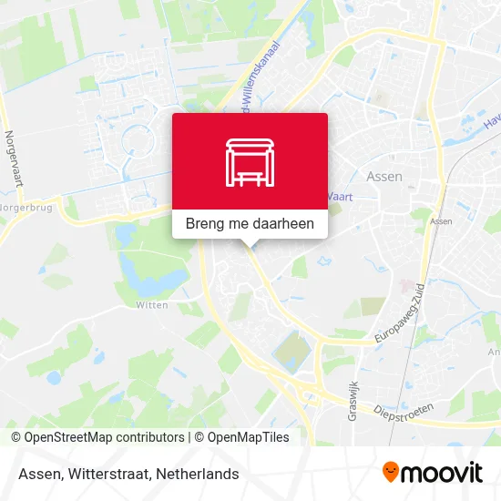 Assen, Witterstraat kaart