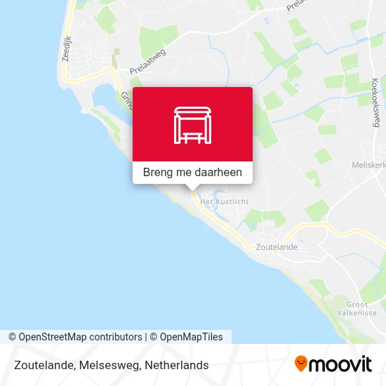 Zoutelande, Melsesweg kaart