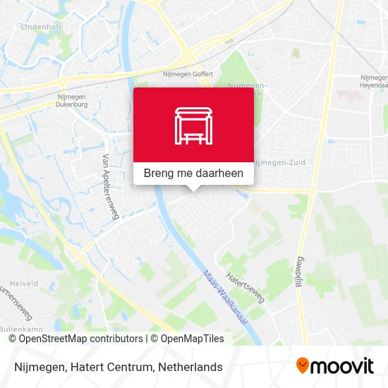 Nijmegen, Hatert Centrum kaart