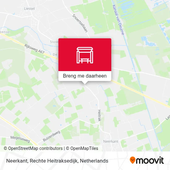 Neerkant, Rechte Heitraksedijk kaart