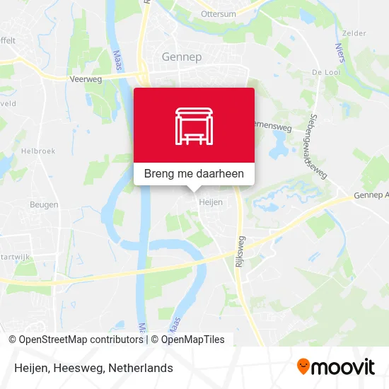 Heijen, Heesweg kaart
