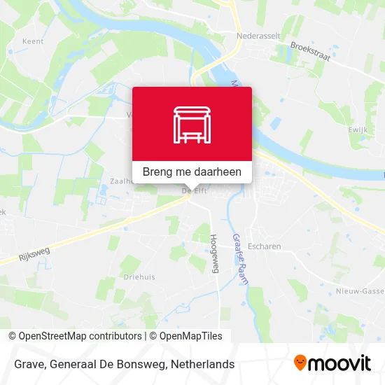 Grave, Generaal De Bonsweg kaart