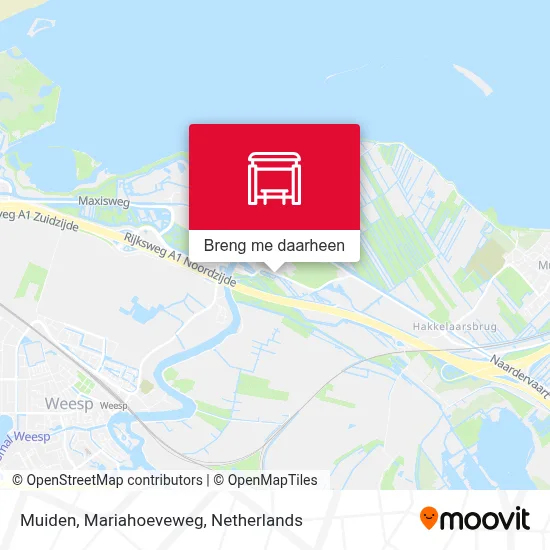 Muiden, Mariahoeveweg kaart