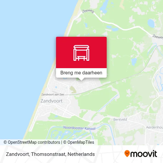Zandvoort, Thomsonstraat kaart