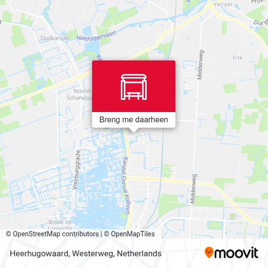 Heerhugowaard, Westerweg kaart